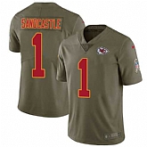 Nike Chiefs 1 Leon Sandcastle Olive Salute To Service Limited Jersey Dzhi,baseball caps,new era cap wholesale,wholesale hats